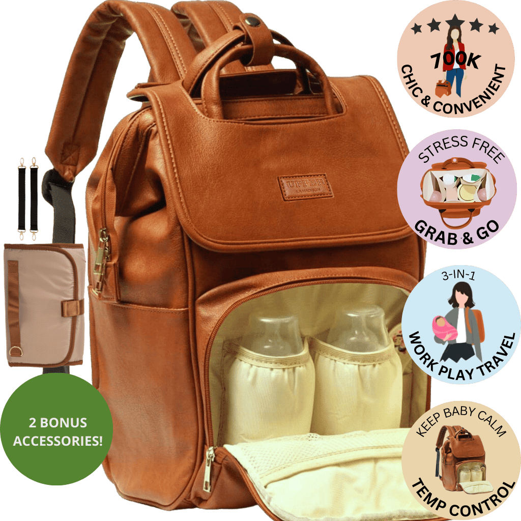 Best Trending Diaper Bag Backpack Baby Mom Gift Leather Travel Large Stylish Modern Nappy Waterproof Stroller Hospital Changing Bag