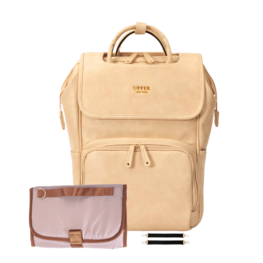 best leather backpack diaper bag UPPER Leather Diaper Bag Backpack Set