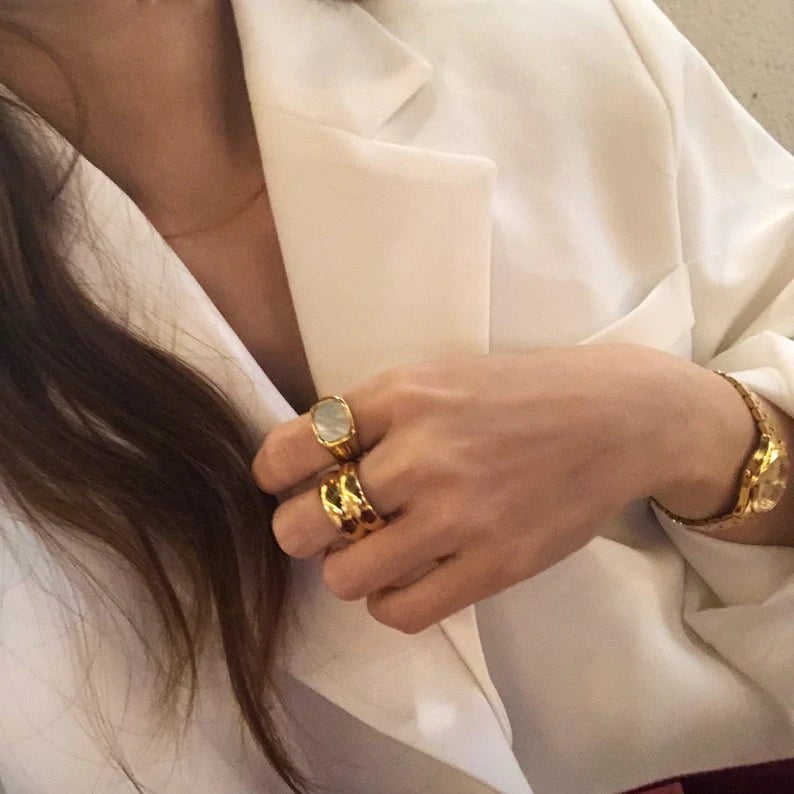 Best Trending Gold Ring for Birthday Wedding Gift Mom Wife Holiday