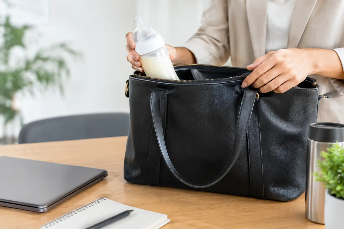 Where to Store Milk Bottles in Your Work Bag