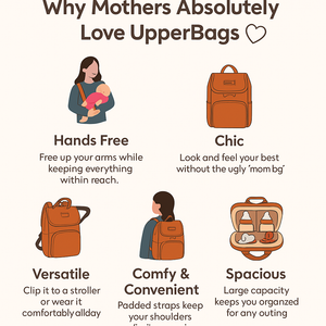 La Madison™ - Elegant Vegan Leather Diaper Bag Backpack