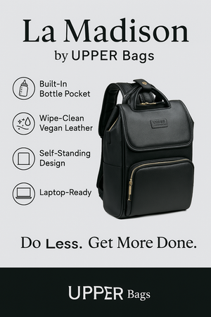 Best Diaper Bag Backpack - La Madison™ - Elegant Vegan Leather Diaper Bag Backpack