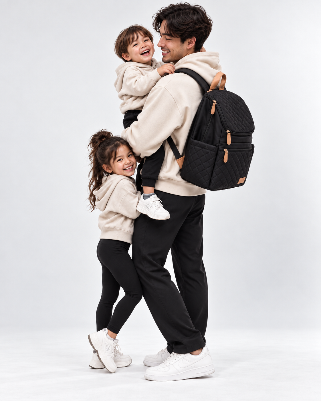 Maison Air 18L — Quilted Canvas Diaper Backpack