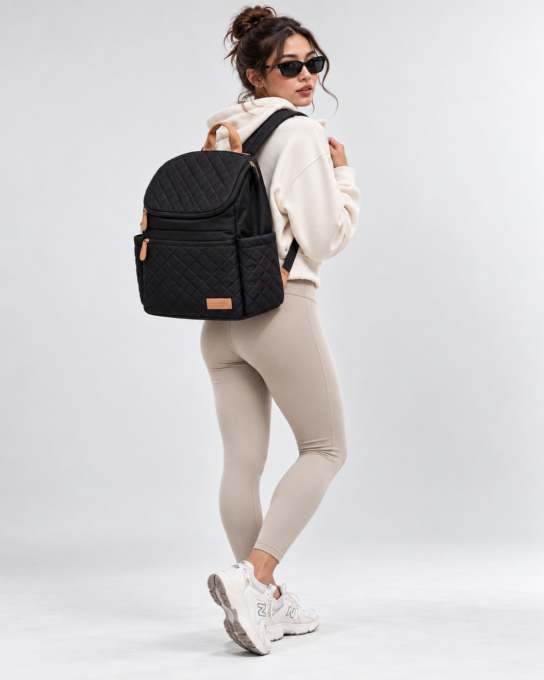 Maison Air 18L — Quilted Canvas Diaper Backpack