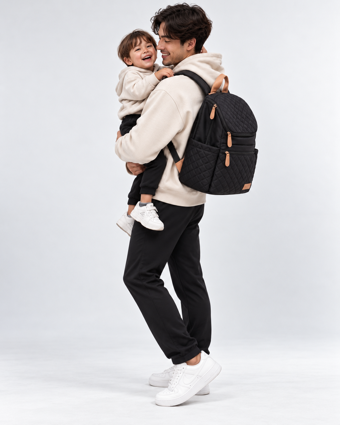 Maison Air 18L — Quilted Canvas Diaper Backpack