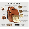 UPPER 549 - Luggage & Bags > Diaper Bags Copy La Madison - Elegant Vegan Leather Diaper Bag Backpack