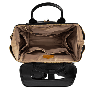 UPPER 549 - Luggage & Bags > Diaper Bags La Madison - Elegant Vegan Leather Diaper Bag Backpack