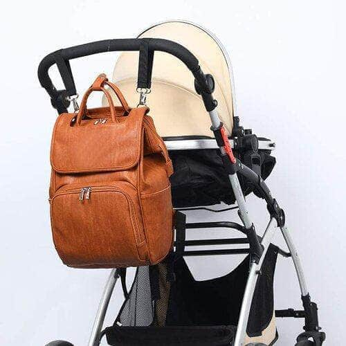 Vegan leather outlet diaper bags