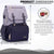 UPPER 549 - Luggage & Bags > Diaper Bags Black/Grey Milan - Classic (USB + Bottle Warmer) Diaper Bag Backpack