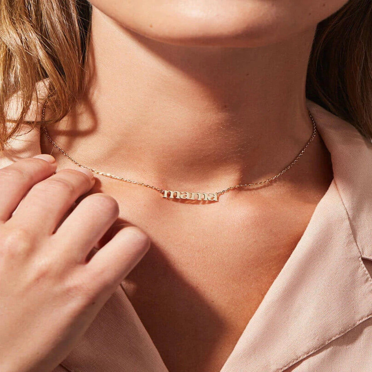 Best Trending Gift for Mom Gold Necklace Birthday Holiday