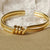 UPPER 191 - Apparel & Accessories > Jewelry > Bracelets Gold Open Cuff Spiral Bracelet